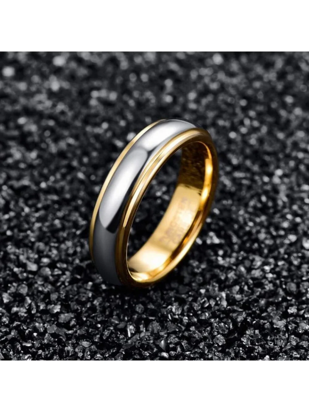 Stylish Tungsten Carbide Wedding Band Ring for Men & Women, Comfort Fit, 4mm-8mm